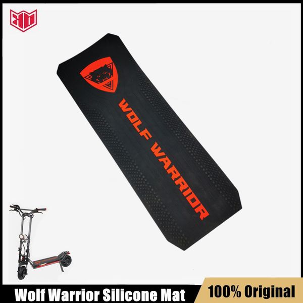 Alfombrilla de silicona para patinete eléctrico Kaabo Kickscooter, pegatina negra para almohadilla de pie para piezas de Wolf Warrior, cubierta de cubierta, accesorios de repuesto