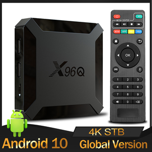 Boîtier TV d'origine X96Q Android 10.0 Allwinner H313 Quad Core 1GB 8GB lecteur multimédia intelligent 2.4G Wifi 4K décodeur TVBox 1G8G Android10