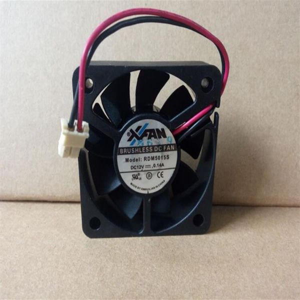 Original xfan rdm5015s DC12V 0 14a 50 50 15mm dos hilos reproductor de DVD ventilador de refrigeración 3241