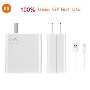 Original Xiaomi MI 67W Fast Carger Set para 11 Pro Teléfono Xiaomi 11 Ultra 36 minutos completamente cargado por la computadora portátil 13.3 Notebook