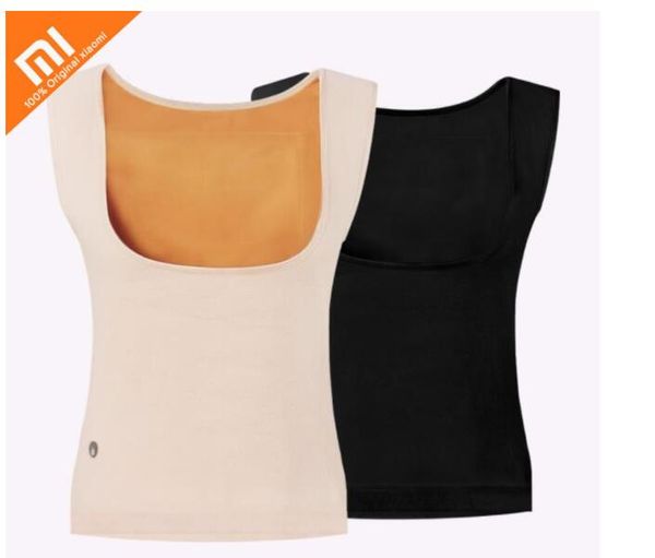 Original xiaomi mijia PMA graphène chauffage chaud dos trésor corps minceur plus velours dames vêtements chauds chauffage infrarouge lointain taille équitable