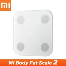 Original Xiaomi Mijia Smart Home Escala de composición corporal 2 Mi Fit App Smart Mi Escala de grasa corporal 2