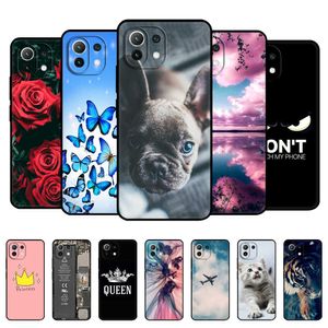 Pour Xiaomi Mi 11 | Lite 5G NE 4G 11i Coque arrière Xiaomi11 Mi11 I 11Lite Housse de téléphone Silicon Funda Black Tpu Case