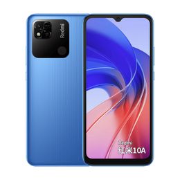 Téléphone portable d'origine Xiaomi Redmi 10A 4G LTE 6 Go de RAM 128 Go de ROM Octa Core Helio G25 Android 6,53" LCD Grand écran 13,0MP AI 5000mAh Face ID Fingerprint Smart Cell Phone