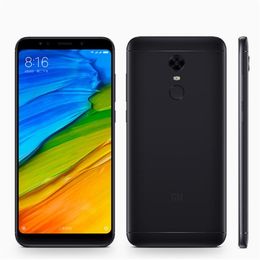 Originele Xiaomi Redmi 5 Plus 4G LTE Mobiele telefoon 4GB RAM 64 GB ROM Snapdragon 625 Octa Core Android 5.99 "Full-screen 12.0mp 4000mAh vingerafdruk ID gezicht Smart mobiele telefoon