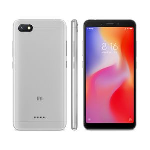 Téléphone portable d'origine Xiaomi Redmi 6A 4G LTE 3 Go de RAM 32 Go de ROM Helio A22 Quad Core Android 5,45 pouces Plein écran 13,0MP 3000mAh Téléphone mobile intelligent