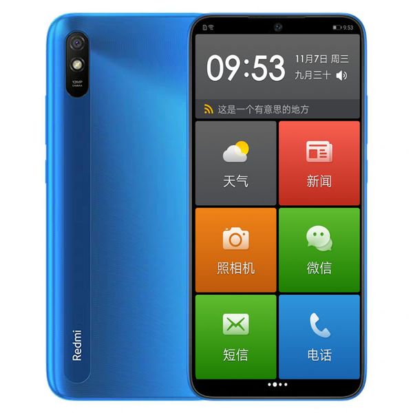 Téléphone portable d'origine Xiaomi Redmi 9A 4G LTE 4 Go de RAM 64 Go de 128 Go de ROM Helio G25 Octa Core Android 6,53 pouces plein écran 13,0MP Face ID 5000mAh Smart Cell Phone