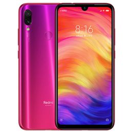 Original Xiaomi Redmi Note 7 4G LTE Teléfono celular 4GB RAM 64GB ROM Snapdragon 660 Octa Core Android 6.3 "Pantalla completa 48MP AI 4000mAh Identificación de huellas dactilares Cara Teléfono móvil inteligente