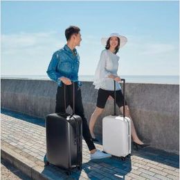 Originele Xiaomi Youpin 90 Fun 20Inch Reiskoffer 33L Polyester Wachtwoord Spinner Wiel Carry On Lage Case 3022349Z3 95