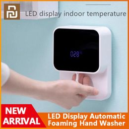 Originele Xiaomi Youpin LED Display Automatische Induction Schuimende Hand Wasmachine Sensor Foam Huishoudelijke Infrarood Sensor voor Huizen Mall WC