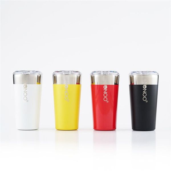 Tasse à café originale Xiaomi Youpin NONOO 580 ml bouteille d'eau 6H conserver et conserver le froid Thermos tasse en acier inoxydable couvercle Tritan BPA-Fr284I