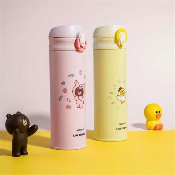 Original Xiaomi Youpin NONOO Originalidad Botella Termo Tarjeta de Regalo de Dibujos Animados Taza de Acero Inoxidable Niños Movimiento Hervidor Al Aire Libre Taza Personalizada