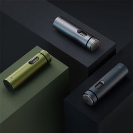 Afeitadora eléctrica Xiaomi Youpin Smate original, afeitadora portátil para hombres, recortadora de barba, afeitadoras de pantalla en Color verde oliva y gris, cortadoras de barba lavables