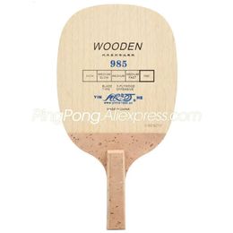Original YINHE 985 hoja de tenis de mesa 5 capas de madera ataque rápido japonés Penhold raqueta Loop ofensivo Ping Pong Bat Paddle 240123