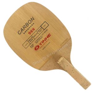 Original YINHE 988 hoja de tenis de mesa de carbono ataque rápido japonés Penhold JS mango raqueta Ping Pong Bat Paddle 240123