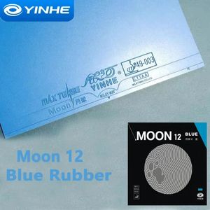 Originele Yinhe Moon 12 Blue Table Tennis Rubber Galaxy Pips-In Yinhe Ping Pong Rubber Samentrekkende Sponge voor backhand 240419