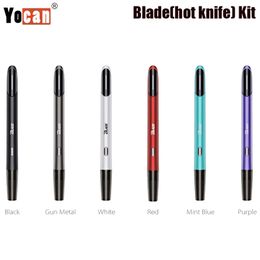 Kit de couteaux à lame Yocan Original avec pointe en céramique remplaçable K1 K2, batterie 400mah, tension réglable 3.0/3.6/4.2V, charge type-c