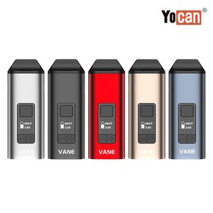 Kit original de vaporizador de hierba seca Yocan Vane incorporado de 1100 mAh con cámara de cerámica para un calentamiento uniforme y suave con función de vibración inteligente