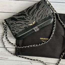 Sac de créateur Zadig Voltaire d'origine Luxury Crossbody Purse Women Sacs Sacs Mirror Quality Handbag Sac Luxe Dhgate Nouveau