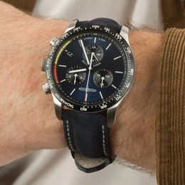 Peppelin Night Cruise Mens Watch Movimiento cronógrafo Relojes Diseñador de relojes de lujo de alta calidad para hombres Montre de Luxe Dhgate NUEVO