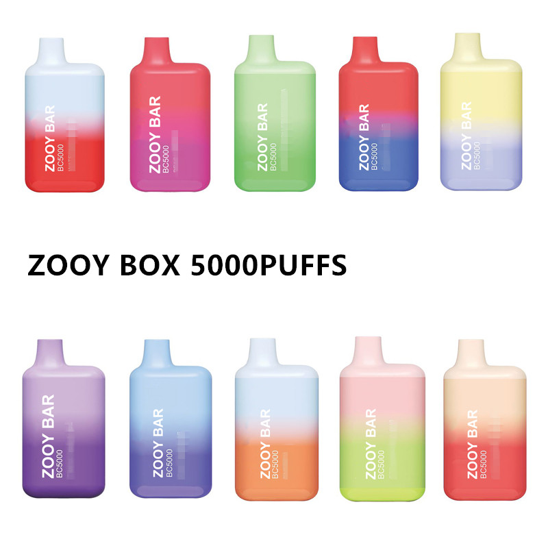 オリジナルのZooybar BC5000使い捨てVape eタバコパフ7000充電式バッテリーバルク電子CIGホールセール蒸気ペンvs Elux Legend 3500 Puffs Bar