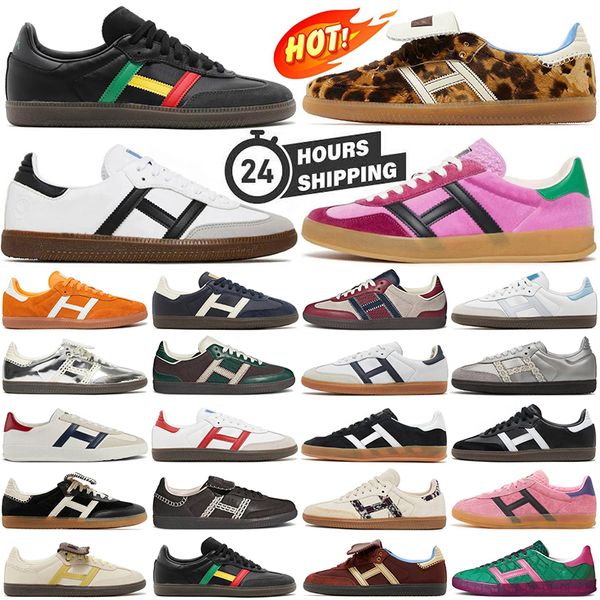 Originales Gazzelle Vegan Adv Zapatos de plataforma hombres mujeres diseñador Negro Gum rojo Rosa Terciopelo Verde Crema Azul para hombre para mujer zapatillas de deporte al aire libre entrenadores deportivos top