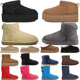 Originals Femmes Designer Classique OG Ultra Mini Bottes Femme Bottines Fourrure De Graines De Moutarde Moelleuse Neige Hiver Botte Australienne Courte Pantoufles Tazz Fuzzy Tasman Chaussures À Enfiler