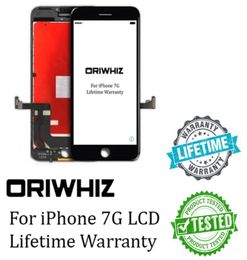 ORIWHIZ Zwart-witte kleur voor iPhone 7 LCD-touchscreen 100 Test Geen dode pixels Topkwaliteit Digitizer Vergadering Ondersteuning D5043183