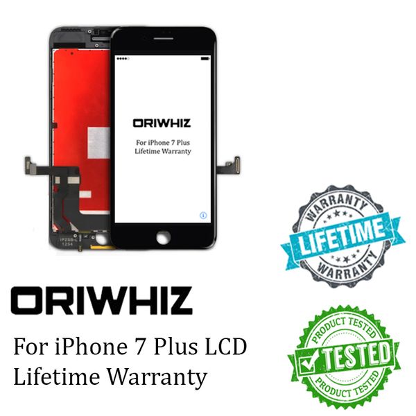 ORIWHIZ BlackWhite Pantalla LCD para Apple iPhone 7 Plus 7plus LCD Pantallas táctiles Asamblea Digitalizador Sin píxeles muertos Calidad superior DHL gratis