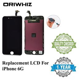 OriWhizz Bulk Prijs Kwaliteit voor iPhone 6 6G LCD Touch Screen Digitizer Assembly Zwart-wit Kleur Perfecte Verpakking Mix Kleur Accepteren