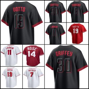 Ken Griffey Jr. Jersey de béisbol Elly De La Cruz Jonathan India 2023 City Connect Johnny Bench Reds Pete Rose Joey Votto Barry Larkin Hunter Greene Cincinnatis Wil Myers