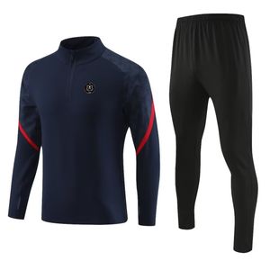 Orlando Pirates Hommes vêtements de sport décontractés enfants costume de sport de mode en plein air demi-fermeture éclair à manches longues veste de sport décontractée respirante