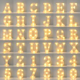 Ornements d'alphabet LED LETTRES