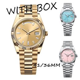 Orologio U1 Designer Luxury Mens Watches 41/36mm Automatische beweging Vol roestvrij staal Gold Watch Women Roman Super Luminous polshorloge Lady Watch Montre Homme