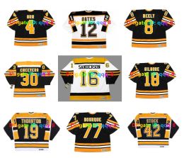 ORR BOBBY RAYMOND BOURQUE Maillot de hockey personnalisé CCM Throwback Boston ADAM OATES CAM NEELY DEREK SANDERSON WILLIE O'ree GERRY CHEEVERS HAPPY G