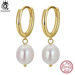 Orsa Jewels Vintage Freshwater Pearl Drop Boucles d'oreilles 925 STERLING Silver Fashion Sleat Trop pour femmes bijoux de fête GPE50240429