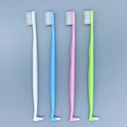 Cepillo de dientes de ortodoncia, cabezal de cepillo cóncavo convexo, cepillo suave para implantes dentales para aparatos de ortodoncia