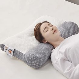 La almohada ortopédica de tracción inversa protege la vértebra cervical y ayuda a dormir la almohada de un solo cuello puede ser lavable a máquina 48x74cm 231220