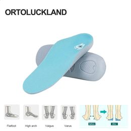 Ortoluckland enfants sandale semelles orthopédiques enfants coussinets de soutien de la voûte plantaire pied plat Varus X O soins des jambes Inserts accessoires de chaussures 240201