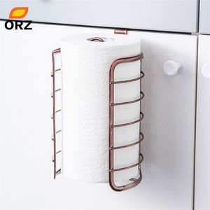 ORZ Or Rose Cuisine Porte-Papier Cabinet Porte Crochet Rouleau De Papier Toilette Cuisine Salle De Bains Accessoires Home Office Décoration T200425