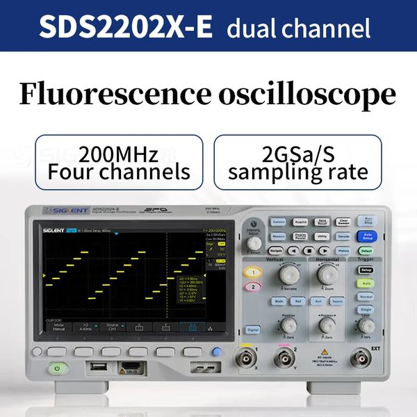 Oscilloscope 200M de stockage profond avec plusieurs protocoles décodant l'écran tactile SDS2074X Plus