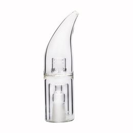 Osgree Fumeur accessoire 14mm Pipe À Eau Bong Verre Bubbler Bullet Style Embouchure Portable Refroidissement Attachement