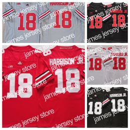 OSU Ohio State Buckeyes NCAA College Football Jersey 18 Harrison Jr. Custom n'importe quel nom.