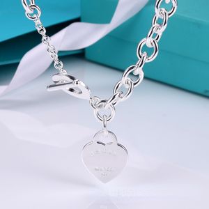 Ot knop liefde hanger paar ketting ketting cnc stalen print hart ei ring dikke ketting ketting