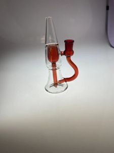 Narguilés, pipe à fumer, bong concessions de prix conjointes de 14 mm, joint de 14 mm, 8 pouces, clair et rouge