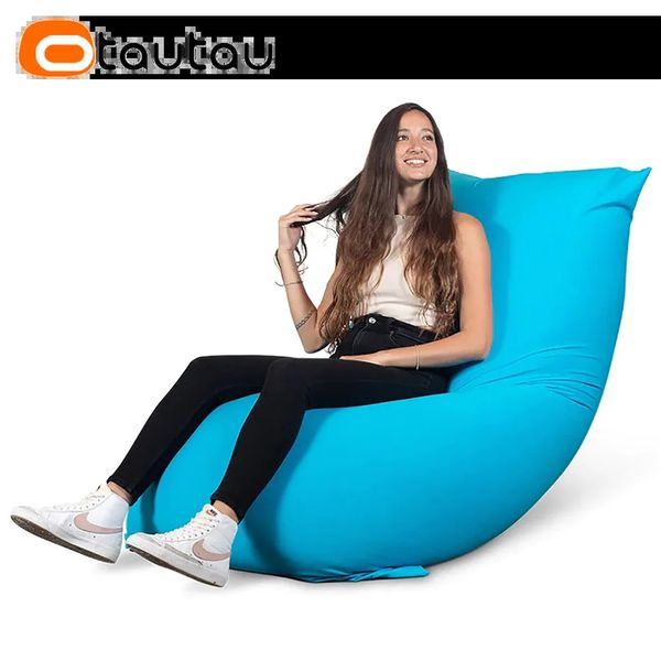 OTAUTAU – housse de chaise longue élastique sans remplissage, Pouf de sol paresseux avec doublure intérieure indépendante, DD055 240118