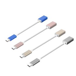 15cm Type-C Kabels Metalen AlloyType C tot USB Type A Adapter OTG-kabel voor Samsung Android-telefoon