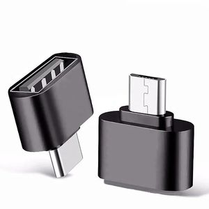 Adaptateur OTG Téléphone mobile Lecteur de carte USB USB2.0 à Type-C Micro Android V8 TPC Adaptateur