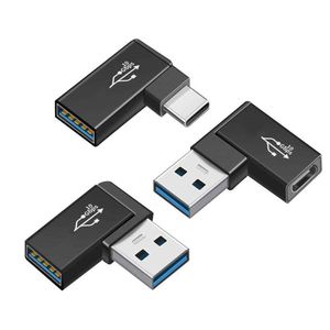 OTG Adapter USB 3.1 Type C Female To USB 3.0 Male Converter 10Gbps 90 Degrees Angled For USB C OTG Connector