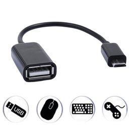 Câble otg Micro USB mâle à USB 20 Câble adaptateur OTG féminin pour téléphone mobile Android Samsung Tablet1807448